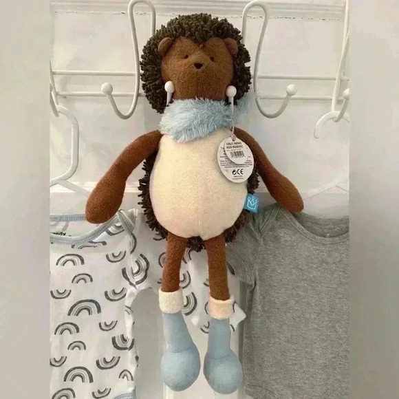 Two 3-6m Baby Boy Onesies and  a Manhattan Toy Company Hedgehog Stuffed Animal - Picture 6 of 10